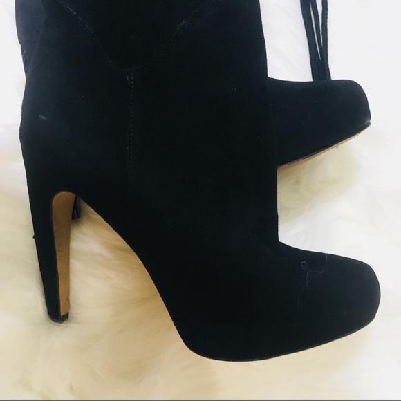 * Sam Eldeman Kalya OTK boots black sz 6 - Picture 6 of 8